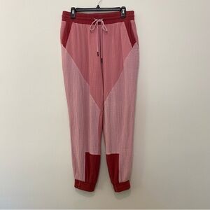 Pink Patchwork Cotton Joggers